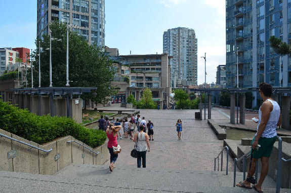 International Village Skytrain Stairway Exit