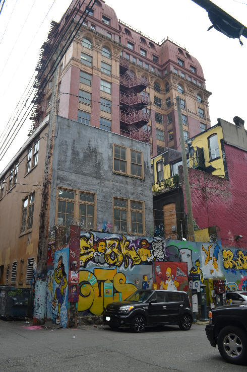 Dominion Building above Simpsons Parking Lot