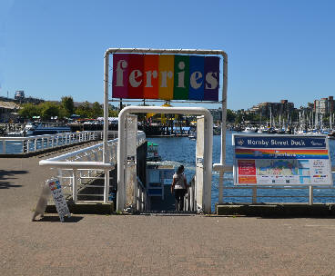 Aquabus Dock Across to Granville Island