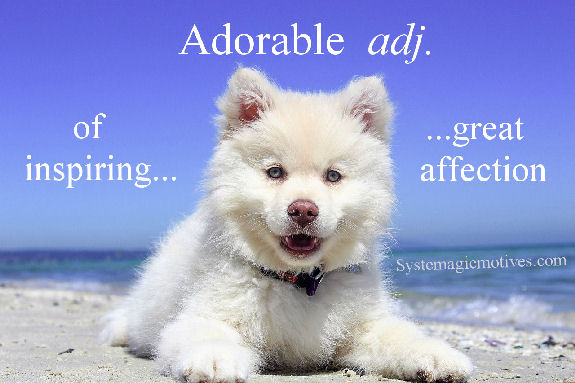 Graphic Definitions of 'Adorable'