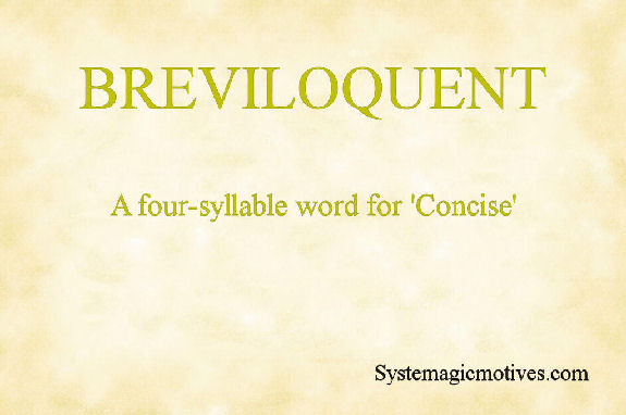 Definition of Breviloquent