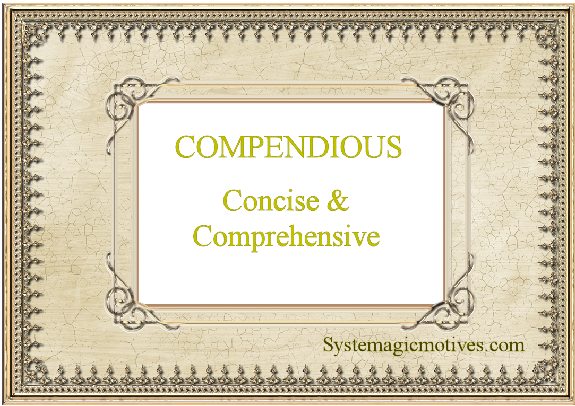 Graphic Definition of Compendious