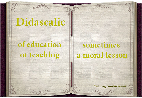 Graphic Definition of Didascalic