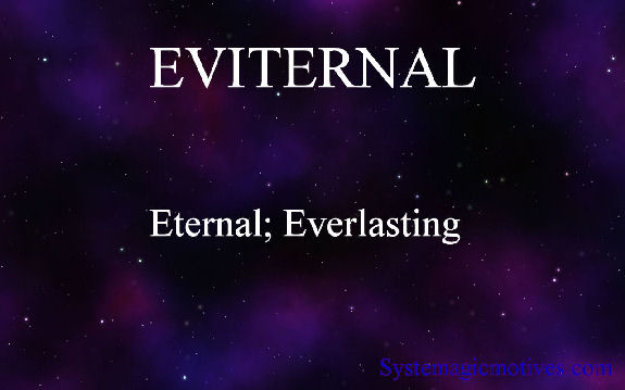 Graphic Definition of Eviternal