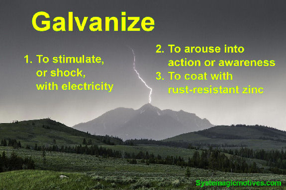 Graphic Definition for Galvanize