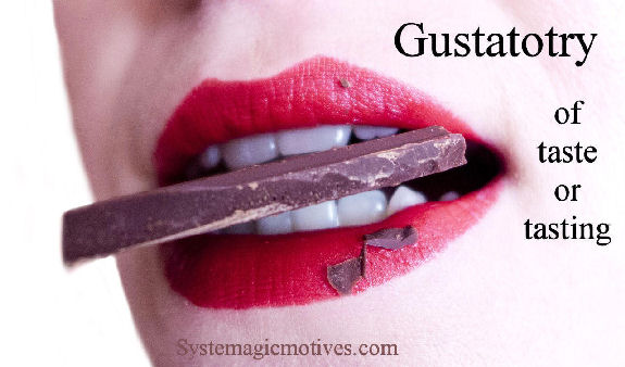 Graphic Definition of Gustatory