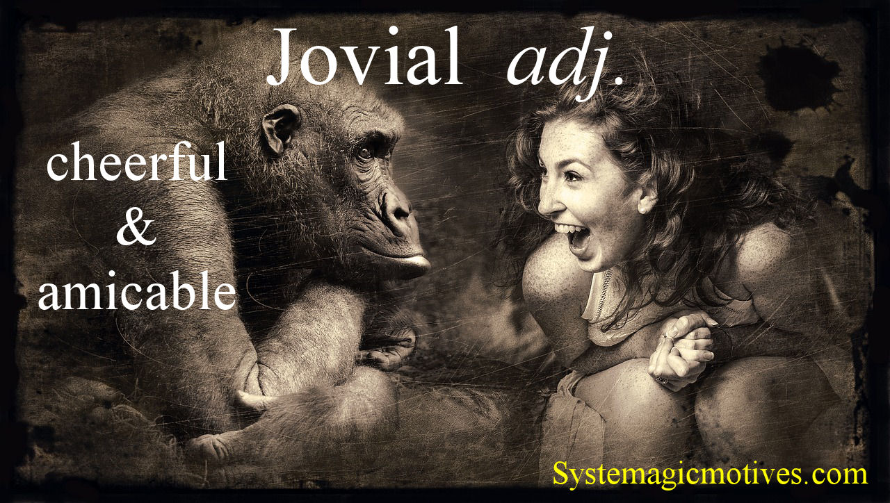 Graphic Definition of Jovial