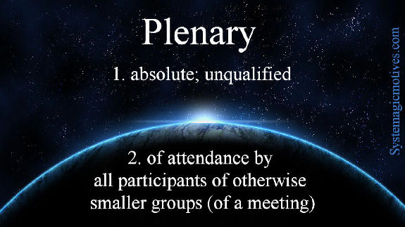 Graphic Definition of Plenary