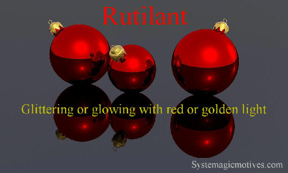 Graphic Definition for Rutilant