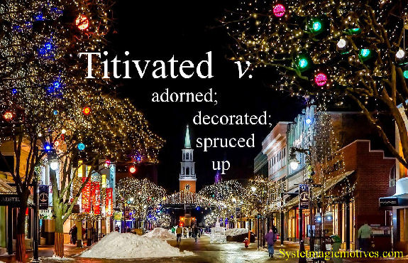 Graphic Definition of Titivated