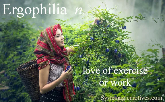 Graphic definition of Ergophilia