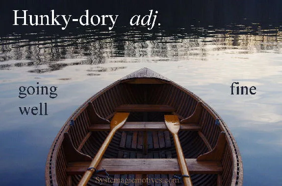 Graphic Definition of Hunky-Dory