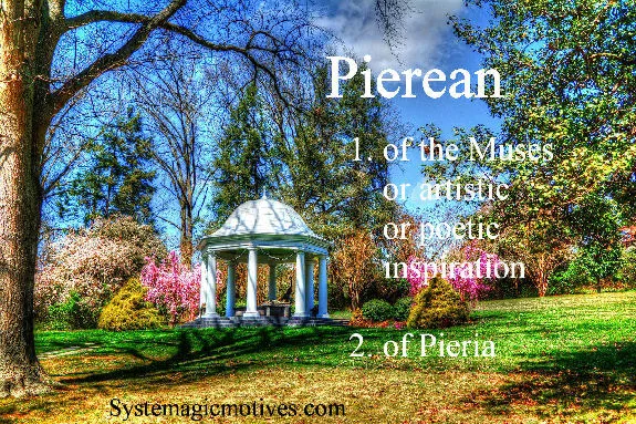 Graphic Definition of Pierian