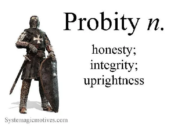 Graphic Definition of Probity