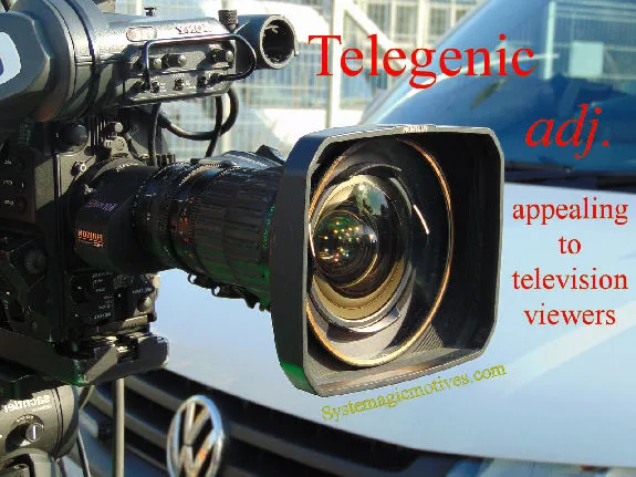 Graphic Definition of Telegenic