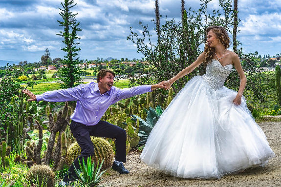 Bride Dragging a Groom